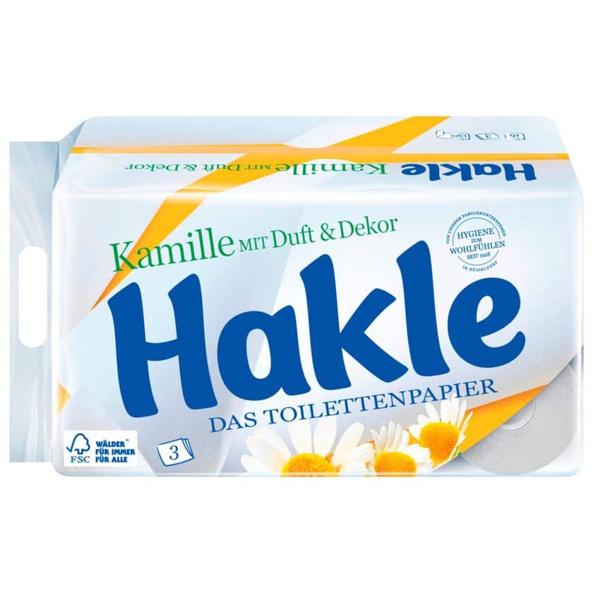 Hakle Kamille Toilettenpapier 3-lagig 16x150 Blatt